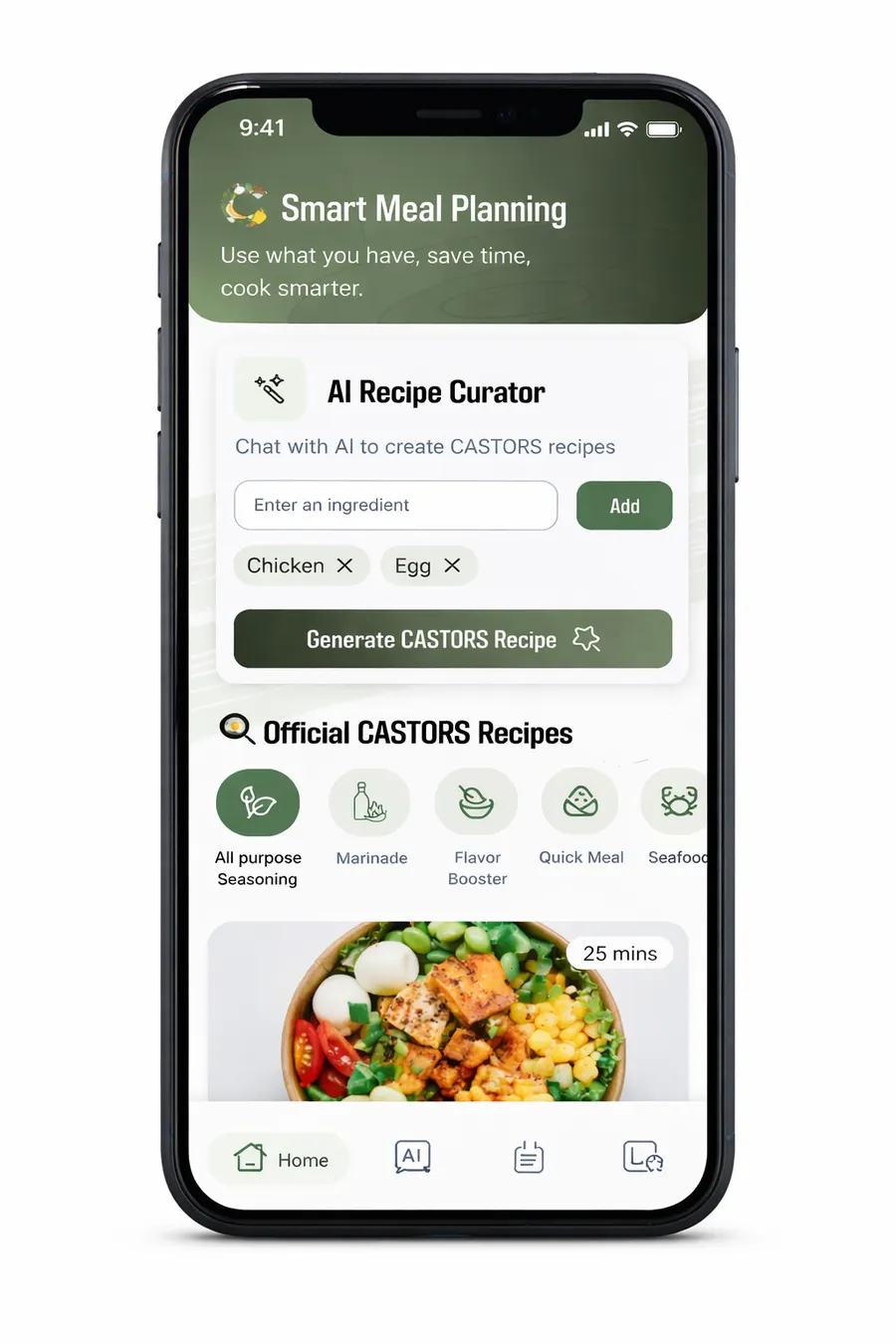 CASTORS App Home Screen